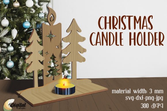 3D Christmas Candle Holders Laser Cut: A Unique and Customizable Holiday Decor Solution