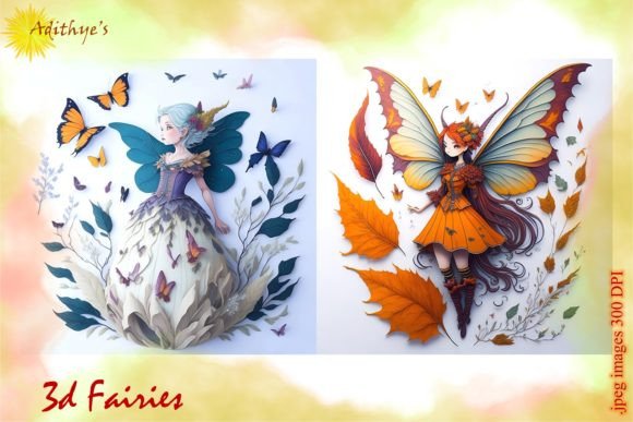 3D Fairies Sublimation Clipart: A Creative Tool for Designers and Craft Enthusiasts