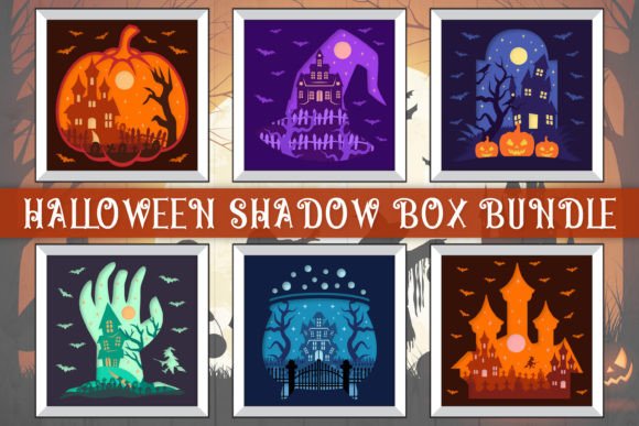 3D Halloween Scene Inside Shadow Box: A Creative Way to Celebrate the Spooky Season