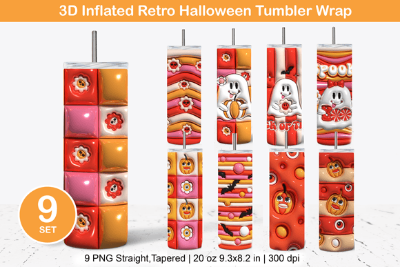 3D Inflated Retro Halloween Tumbler Wrap: A Strategic Tool for Creative Branding and Seasonal Promotions
