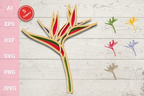 3D Tropical Flower Bird of Paradise: A Vibrant Symbol of Joy and Elegance