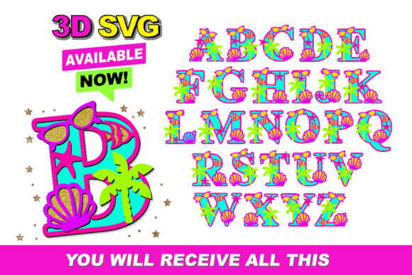 Alphabet 3D SVG Beach: A Practical Tool for Creative Projects