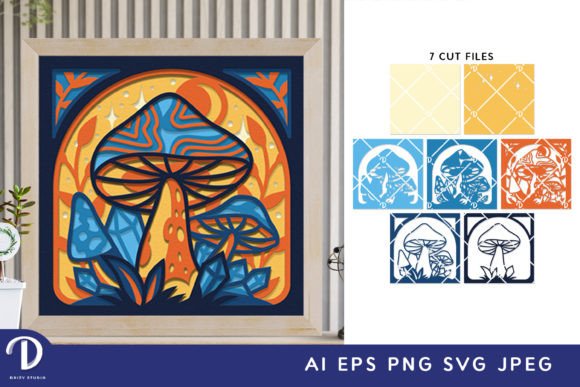 Celestial Mushroom 3D Shadow Box SVG: A Guide to Choosing and Using the Perfect Template