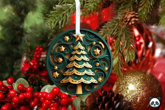 Christmas Tree 3D Christmas Ornament: A Strategic Design for Sublimation and Branding