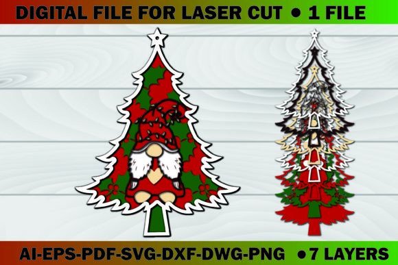 Christmas Tree Gnome Paper Cut 3D SVG: A Creative Guide for Designers and Craft Enthusiasts
