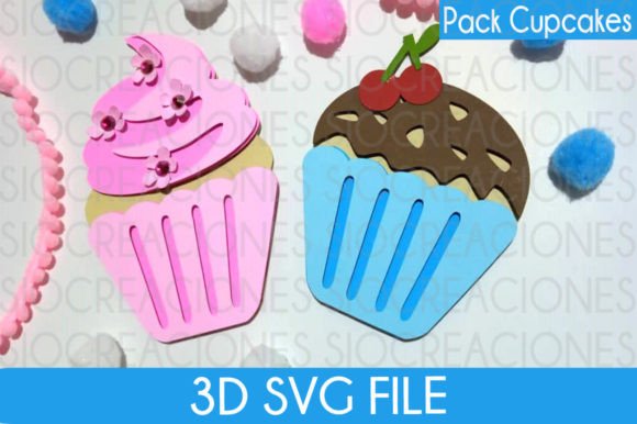 Cupcakes 3D SVG: A Creative Solution for Stunning Birthday Crafts