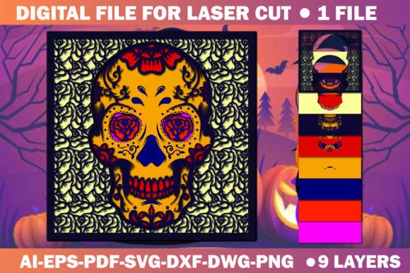 Halloween Skull Paper Cut 3D SVG File: A Modern Tool for Creative Expression and Business Innovation