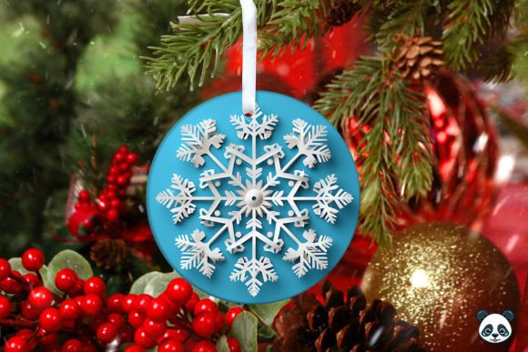 Snowflakes 3D Christmas Ornament: A Versatile Design for Holiday Creations